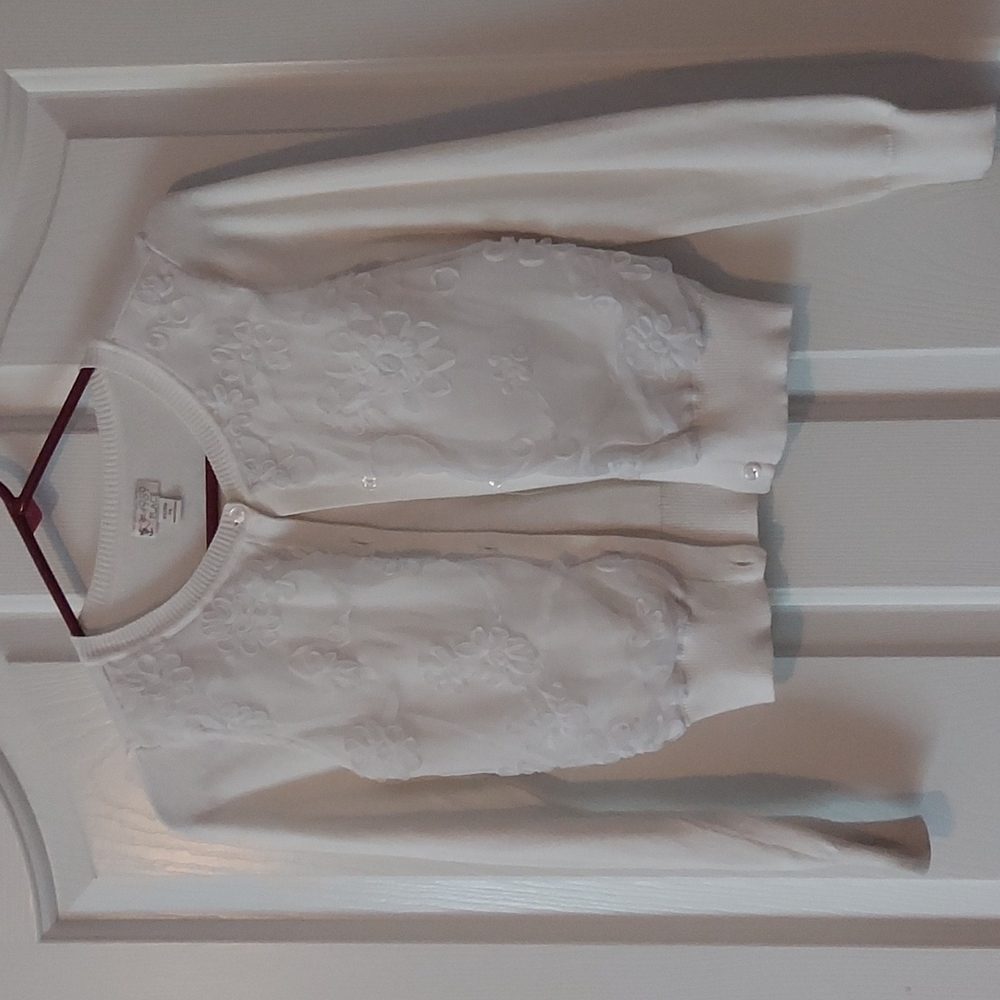 Girls 1989 Place white sweater